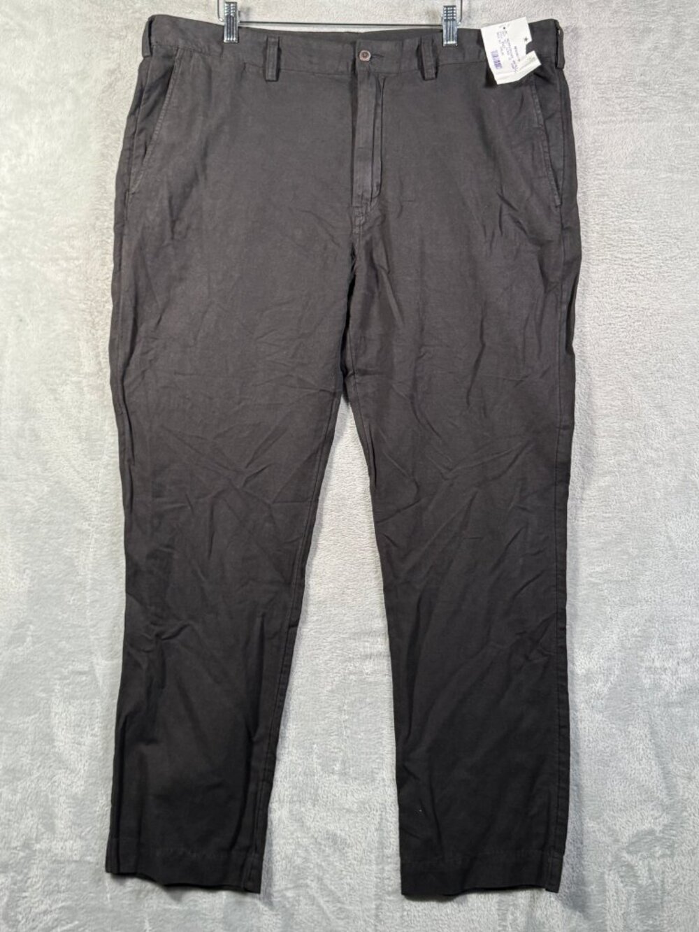 Polo Ralph Lauren Pants Mens 40x32 Black Linen Bedford Straight Fit Chinos $140